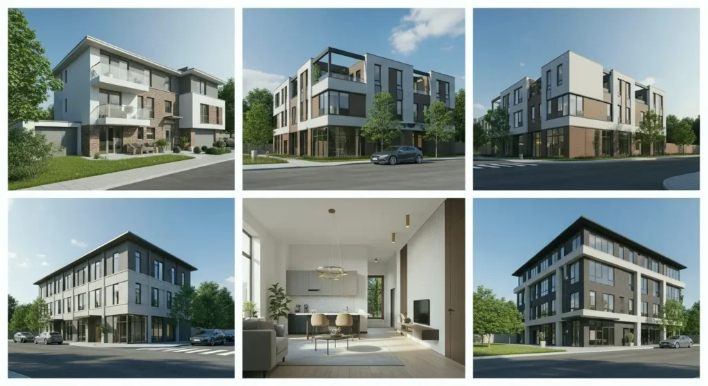 Professional architectural rendering services for residential and commercial projects